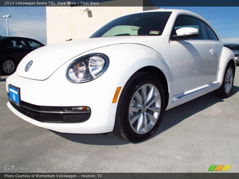 Pure White / Titan Black 2014 Volkswagen Beetle TDI