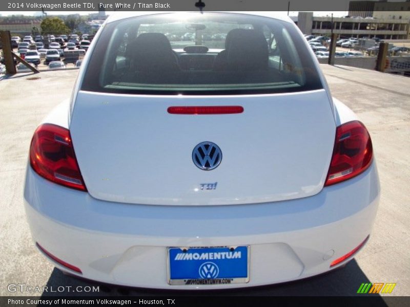 Pure White / Titan Black 2014 Volkswagen Beetle TDI