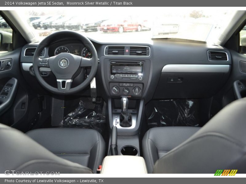 Moonrock Silver Metallic / Titan Black 2014 Volkswagen Jetta SE Sedan