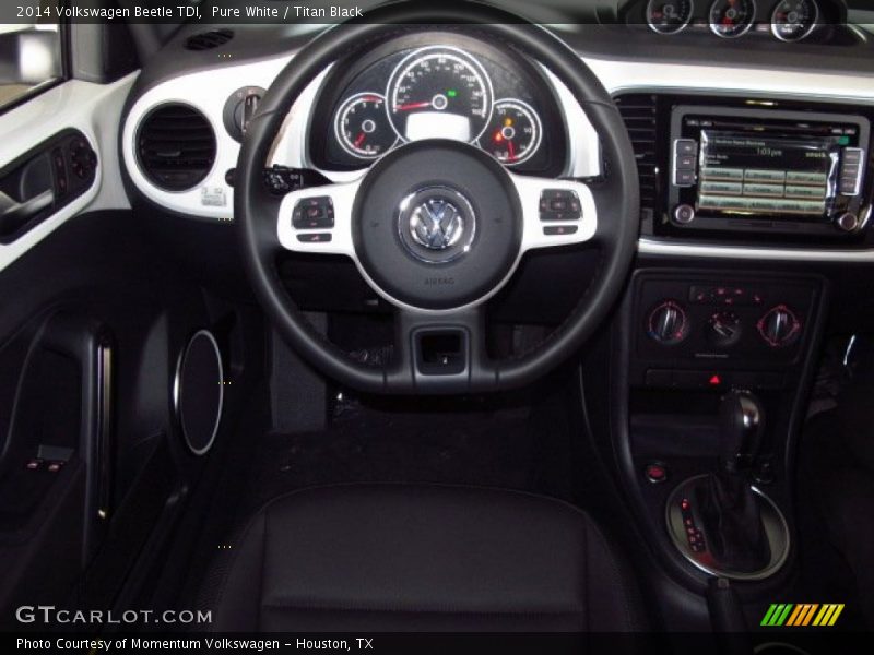 Pure White / Titan Black 2014 Volkswagen Beetle TDI