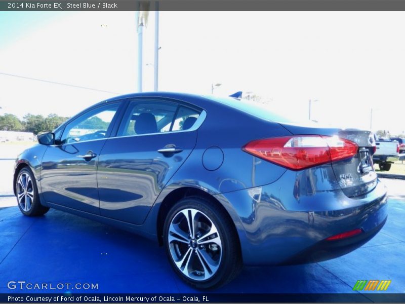 Steel Blue / Black 2014 Kia Forte EX