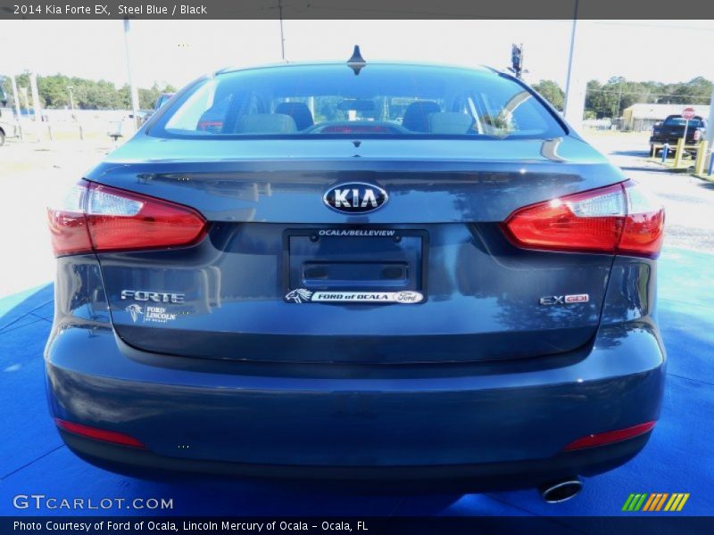 Steel Blue / Black 2014 Kia Forte EX