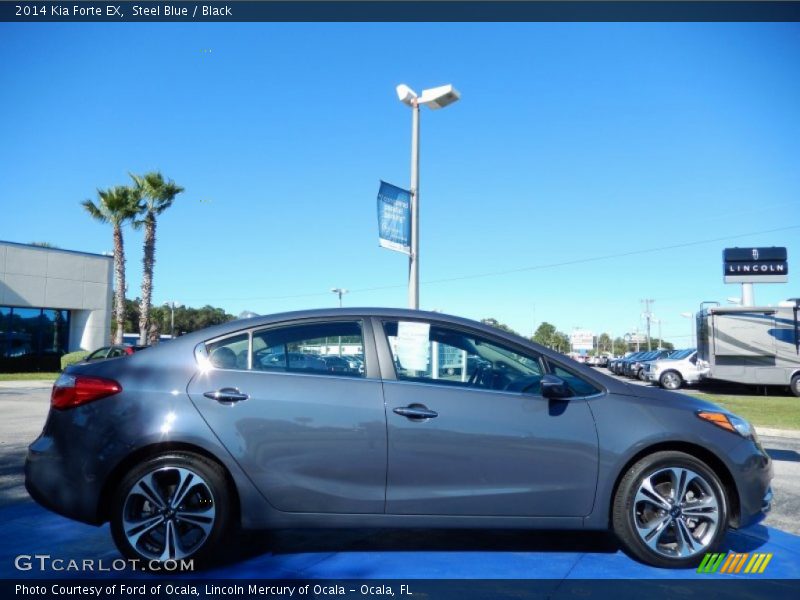 Steel Blue / Black 2014 Kia Forte EX