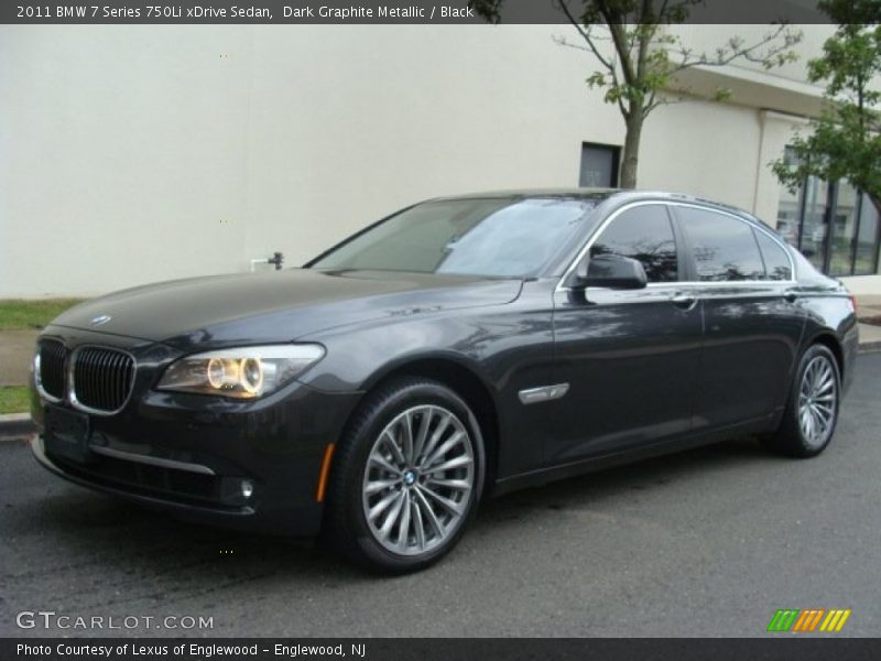 Dark Graphite Metallic / Black 2011 BMW 7 Series 750Li xDrive Sedan