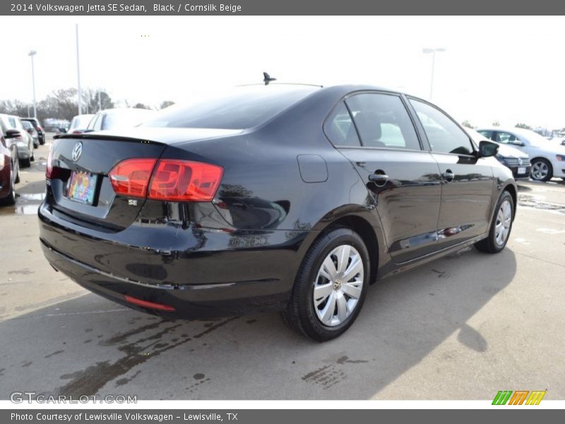 Black / Cornsilk Beige 2014 Volkswagen Jetta SE Sedan
