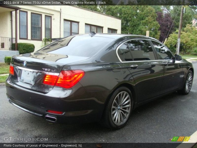 Dark Graphite Metallic / Black 2011 BMW 7 Series 750Li xDrive Sedan