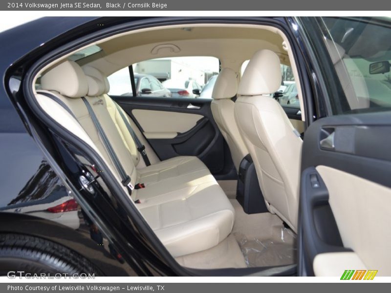 Black / Cornsilk Beige 2014 Volkswagen Jetta SE Sedan