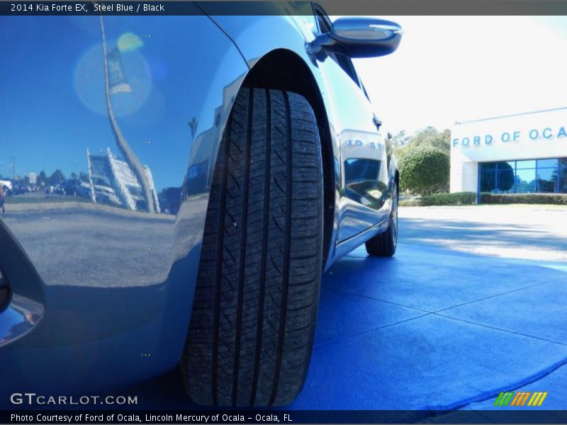 Steel Blue / Black 2014 Kia Forte EX