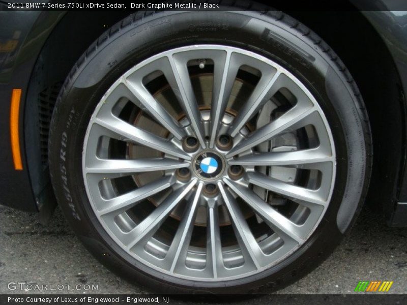 Dark Graphite Metallic / Black 2011 BMW 7 Series 750Li xDrive Sedan