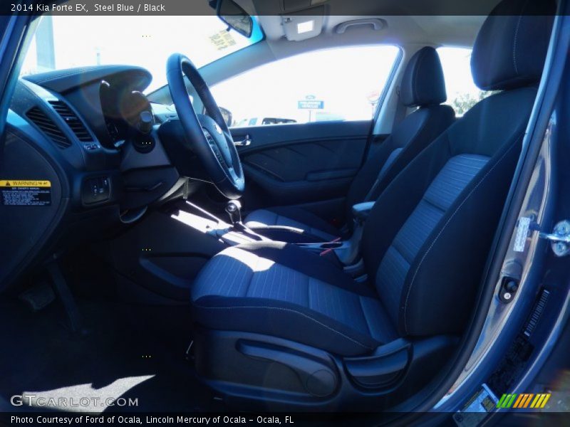 Steel Blue / Black 2014 Kia Forte EX