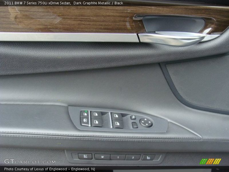 Dark Graphite Metallic / Black 2011 BMW 7 Series 750Li xDrive Sedan