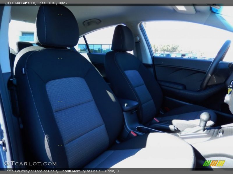 Steel Blue / Black 2014 Kia Forte EX