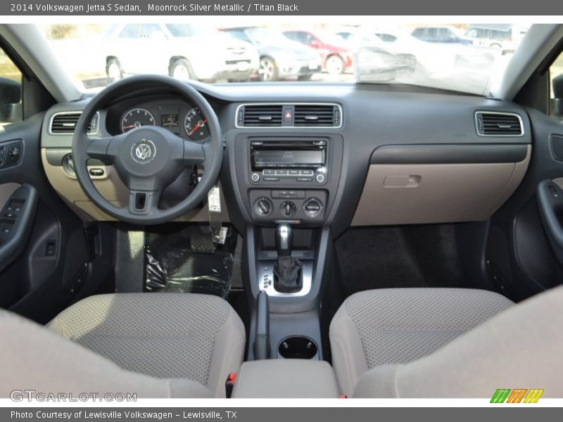 Moonrock Silver Metallic / Titan Black 2014 Volkswagen Jetta S Sedan