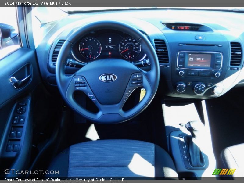 Steel Blue / Black 2014 Kia Forte EX