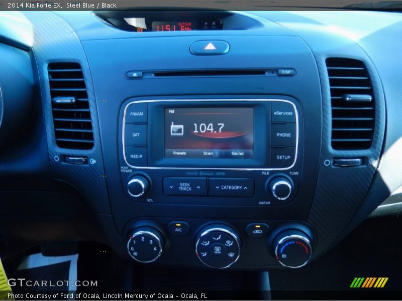 Steel Blue / Black 2014 Kia Forte EX