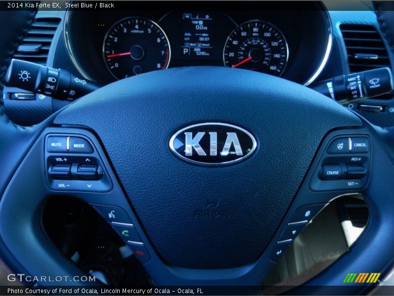 Steel Blue / Black 2014 Kia Forte EX