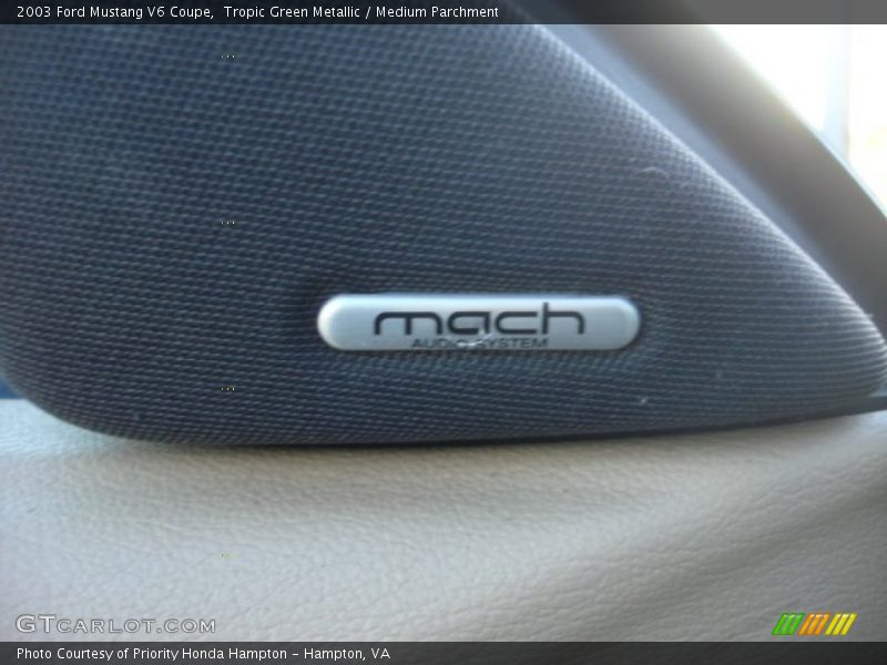 Tropic Green Metallic / Medium Parchment 2003 Ford Mustang V6 Coupe