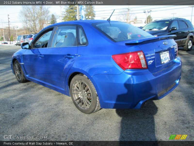 WR Blue Mica / WRX Carbon Black 2012 Subaru Impreza WRX 4 Door