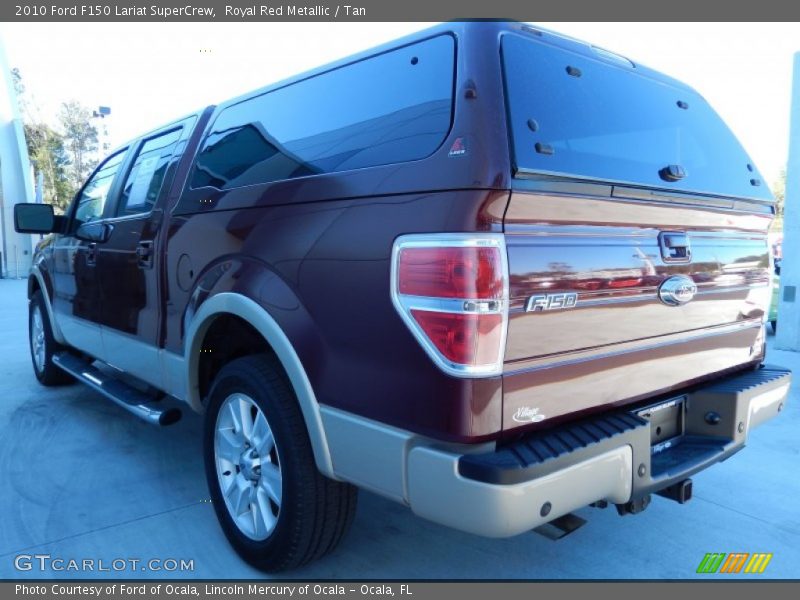 Royal Red Metallic / Tan 2010 Ford F150 Lariat SuperCrew