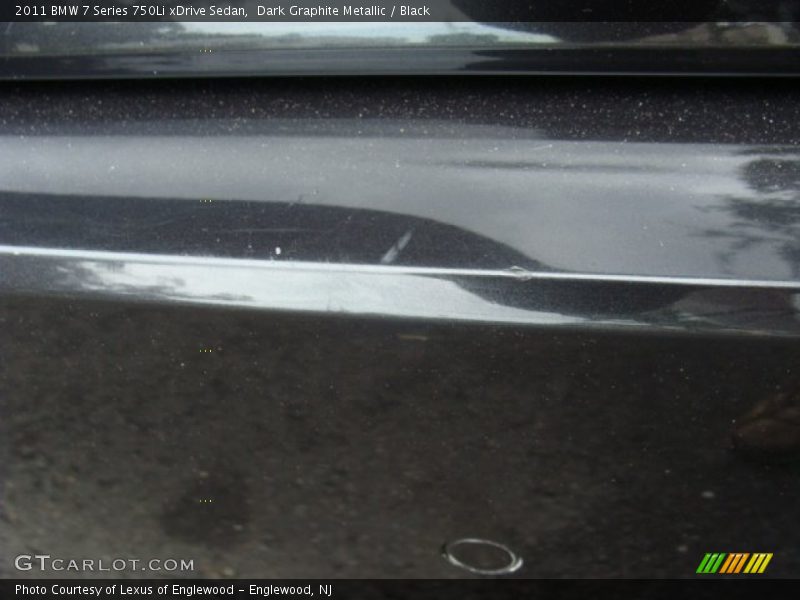 Dark Graphite Metallic / Black 2011 BMW 7 Series 750Li xDrive Sedan