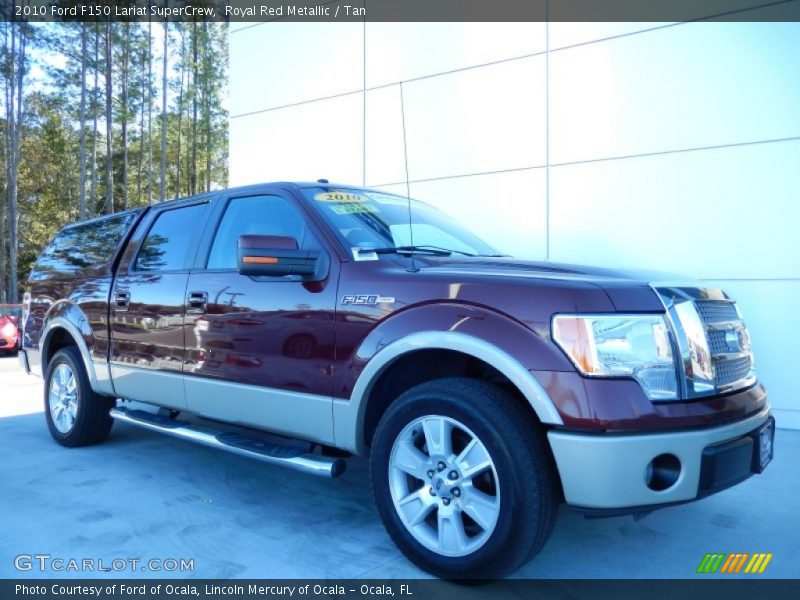 Royal Red Metallic / Tan 2010 Ford F150 Lariat SuperCrew