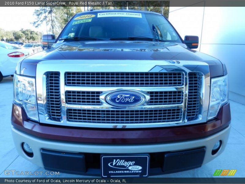 Royal Red Metallic / Tan 2010 Ford F150 Lariat SuperCrew