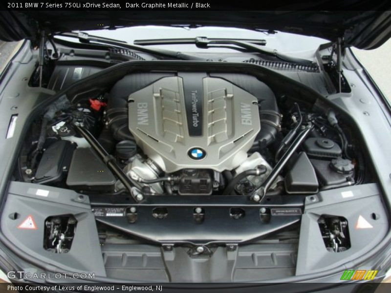 Dark Graphite Metallic / Black 2011 BMW 7 Series 750Li xDrive Sedan