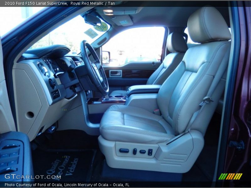 Royal Red Metallic / Tan 2010 Ford F150 Lariat SuperCrew