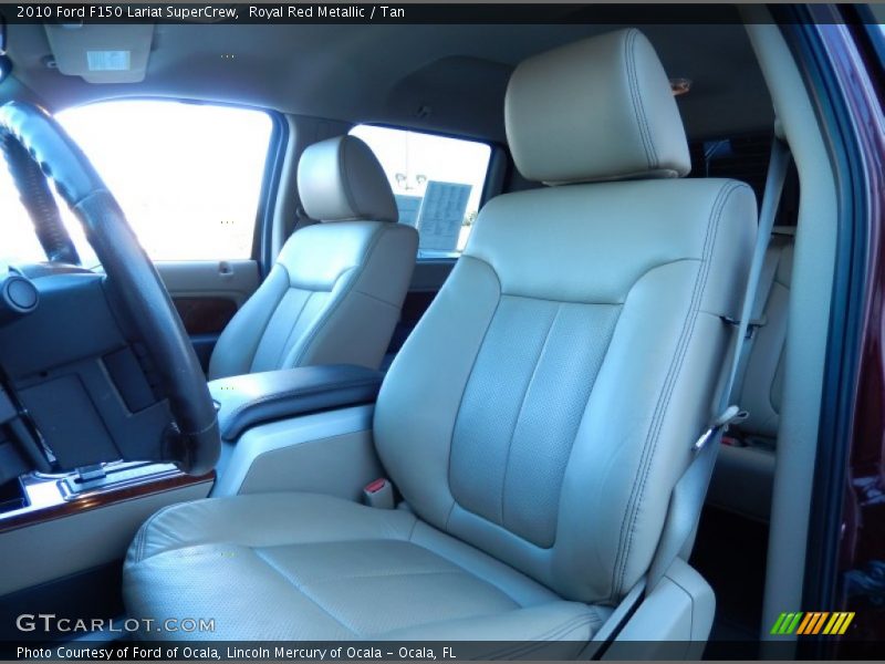 Royal Red Metallic / Tan 2010 Ford F150 Lariat SuperCrew