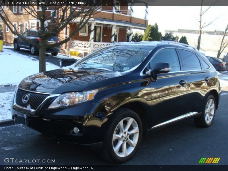 Obsidian Black / Black 2011 Lexus RX 350 AWD
