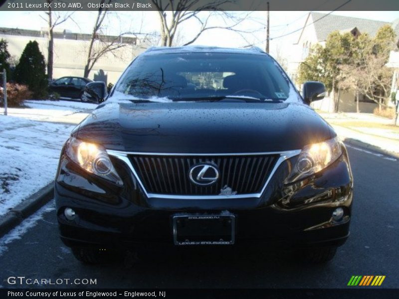 Obsidian Black / Black 2011 Lexus RX 350 AWD