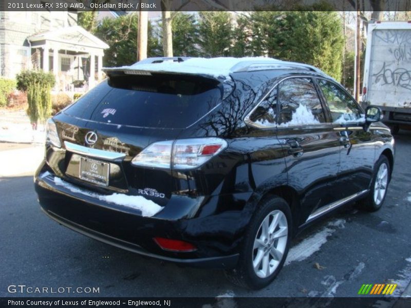 Obsidian Black / Black 2011 Lexus RX 350 AWD