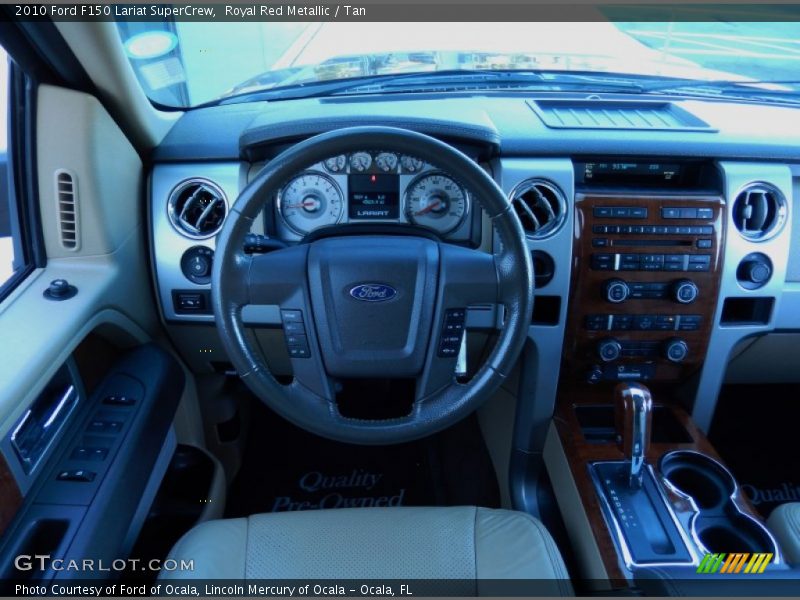 Royal Red Metallic / Tan 2010 Ford F150 Lariat SuperCrew