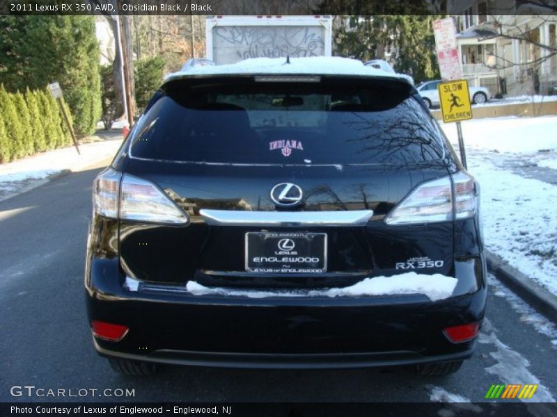 Obsidian Black / Black 2011 Lexus RX 350 AWD