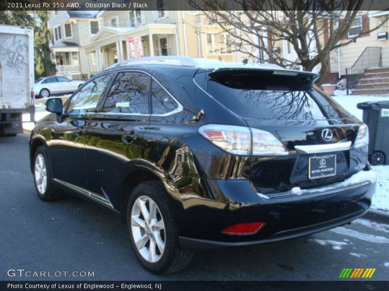Obsidian Black / Black 2011 Lexus RX 350 AWD