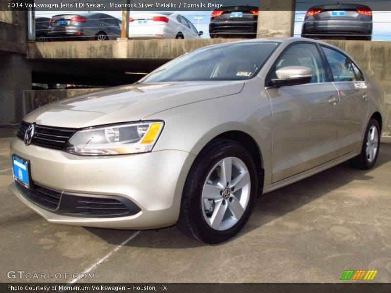 Moonrock Silver Metallic / Cornsilk Beige 2014 Volkswagen Jetta TDI Sedan