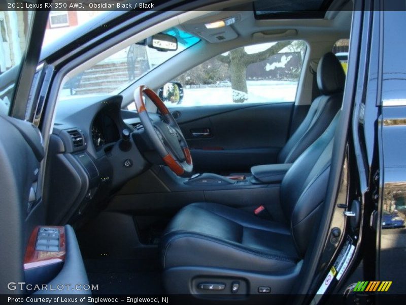 Obsidian Black / Black 2011 Lexus RX 350 AWD