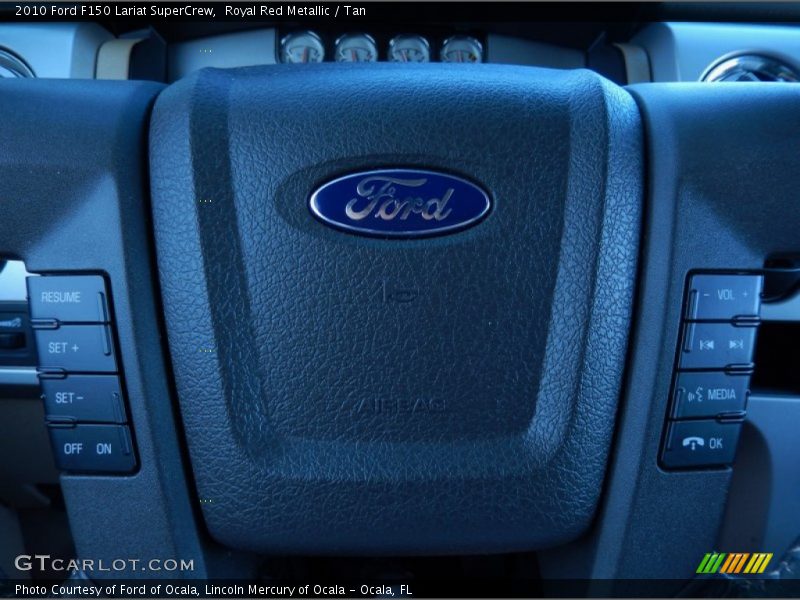 Royal Red Metallic / Tan 2010 Ford F150 Lariat SuperCrew