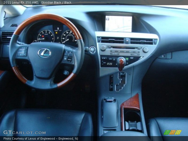 Obsidian Black / Black 2011 Lexus RX 350 AWD