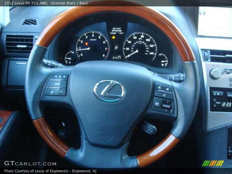 Obsidian Black / Black 2011 Lexus RX 350 AWD