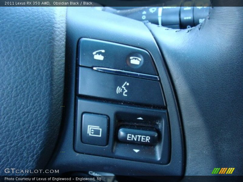 Obsidian Black / Black 2011 Lexus RX 350 AWD