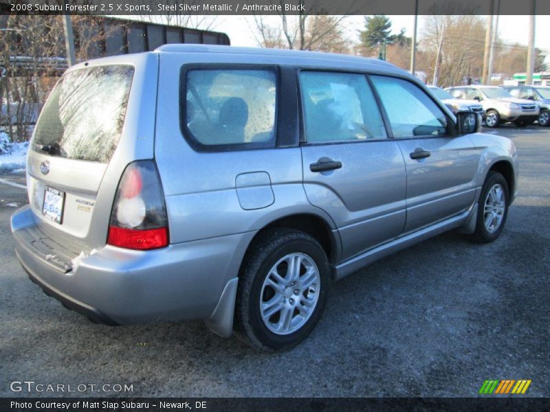 Steel Silver Metallic / Anthracite Black 2008 Subaru Forester 2.5 X Sports