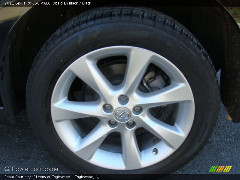 Obsidian Black / Black 2011 Lexus RX 350 AWD
