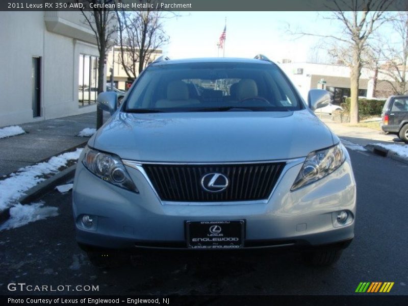 Cerulean Blue Metallic / Parchment 2011 Lexus RX 350 AWD