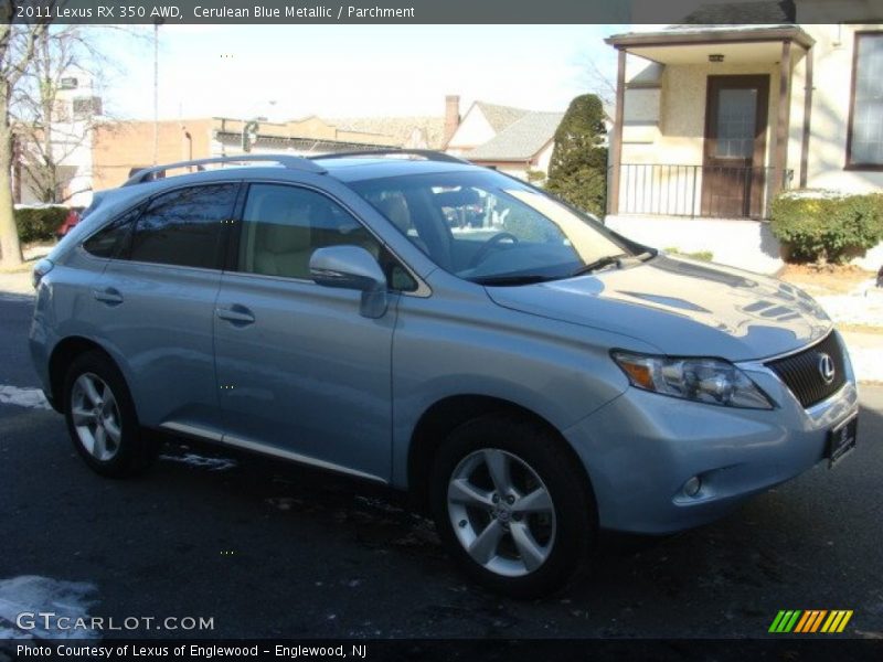 Cerulean Blue Metallic / Parchment 2011 Lexus RX 350 AWD