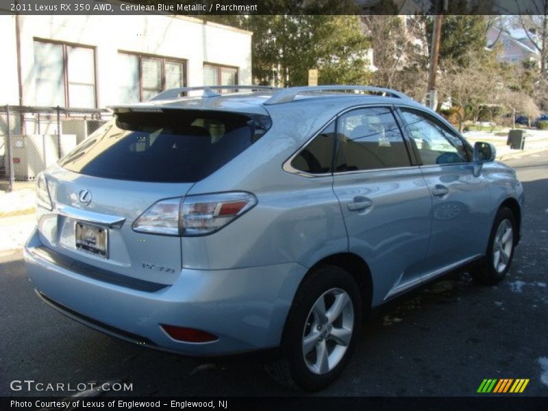 Cerulean Blue Metallic / Parchment 2011 Lexus RX 350 AWD