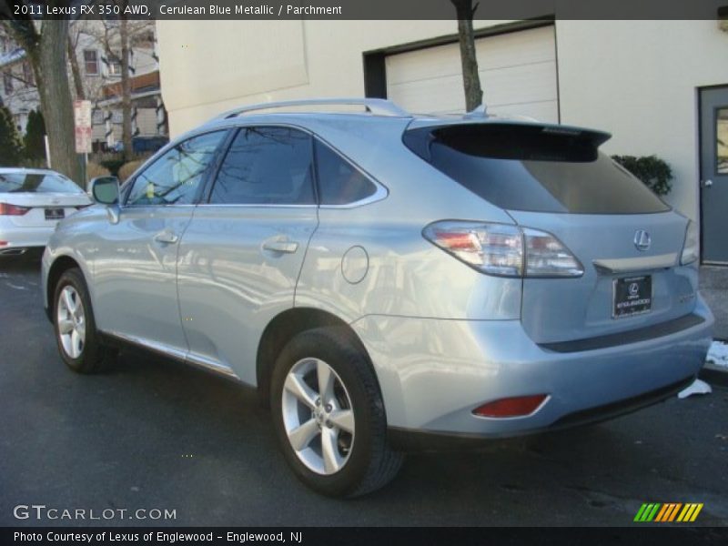 Cerulean Blue Metallic / Parchment 2011 Lexus RX 350 AWD