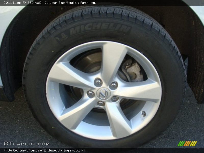 Cerulean Blue Metallic / Parchment 2011 Lexus RX 350 AWD