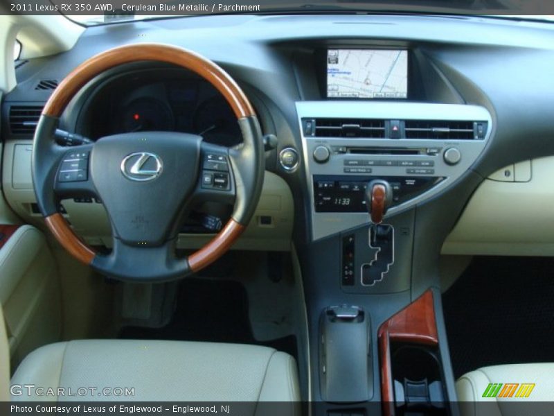 Cerulean Blue Metallic / Parchment 2011 Lexus RX 350 AWD