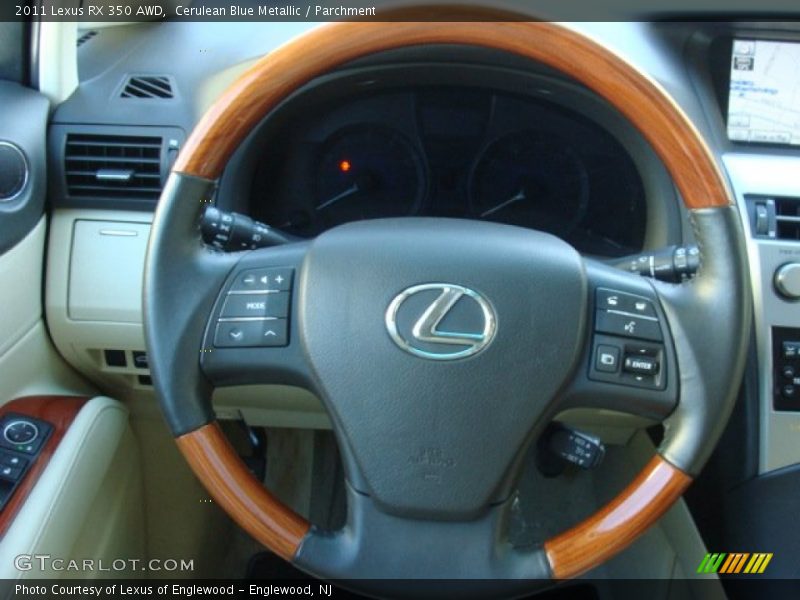 Cerulean Blue Metallic / Parchment 2011 Lexus RX 350 AWD